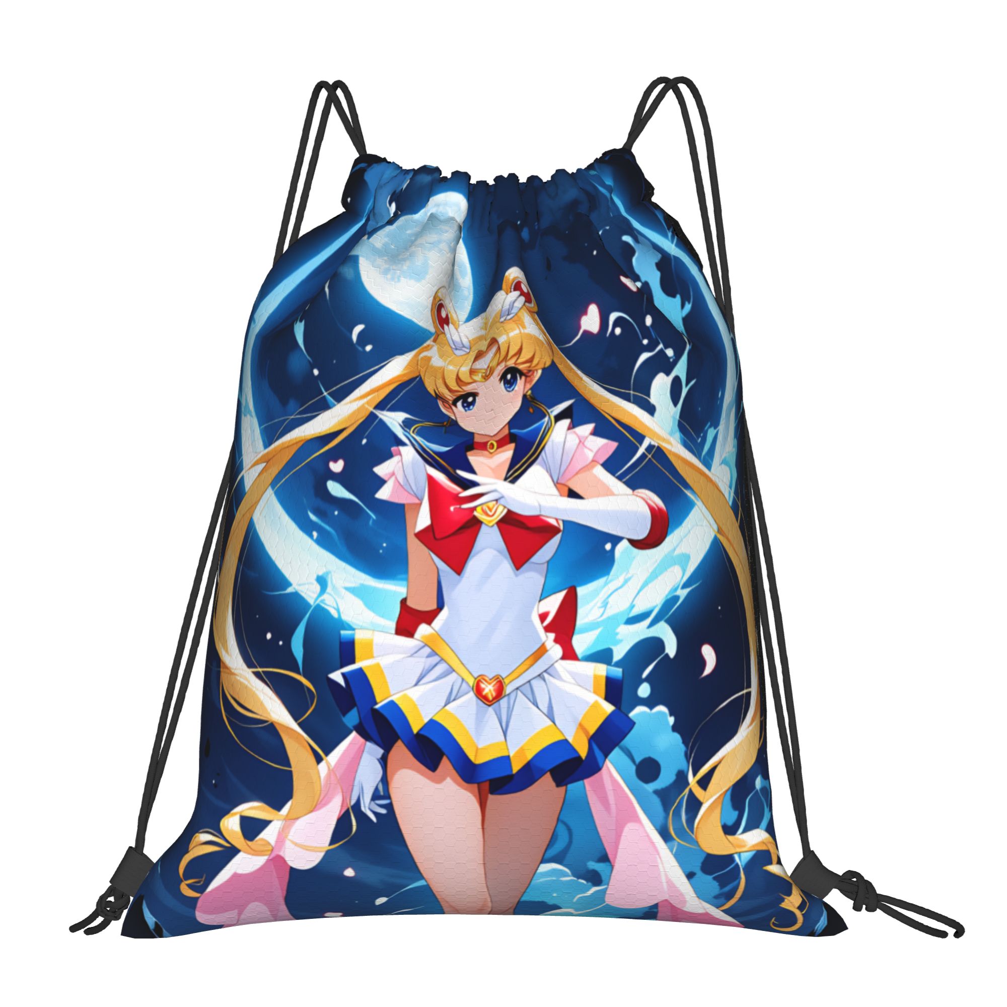 Drawstring Gym Bag - حقائب ظهر مخصصة برباط سحب بتصميم