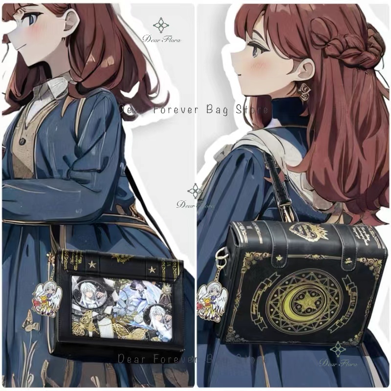 Mini Backpack Purse - Y2K الكتاب السحري لوليتا Ita حقيبة