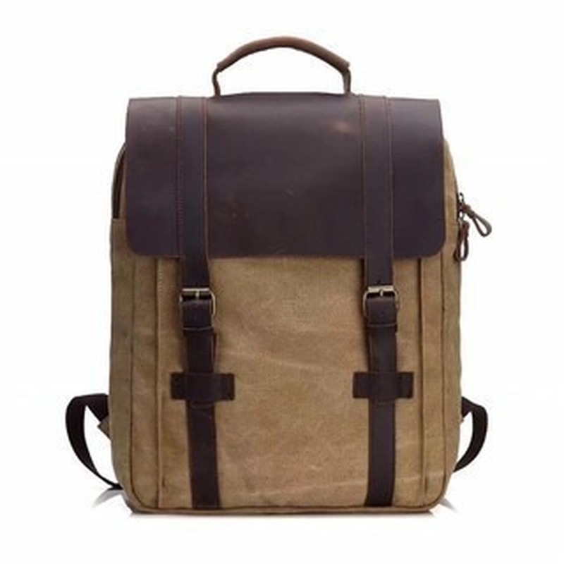 Canvas Backpack Casual - حقيبة ظهر عصرية للرجال، حقيبة مدرسية