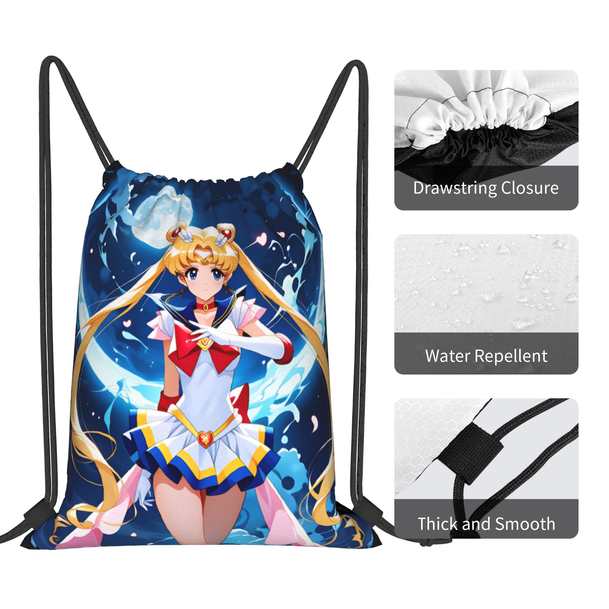 حقائب ظهر مخصصة برباط سحب بتصم - مراجعة Drawstring Gym Bag وسعره