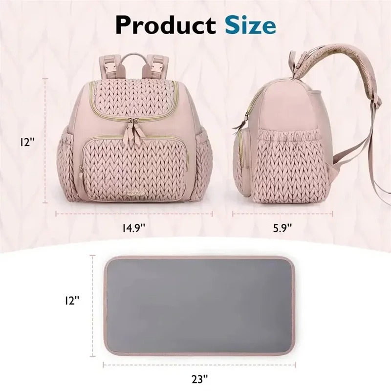 حقيبة ظهر كبيرة السعة للحفاضات - مراجعة Backpack Diaper Bag وسعره