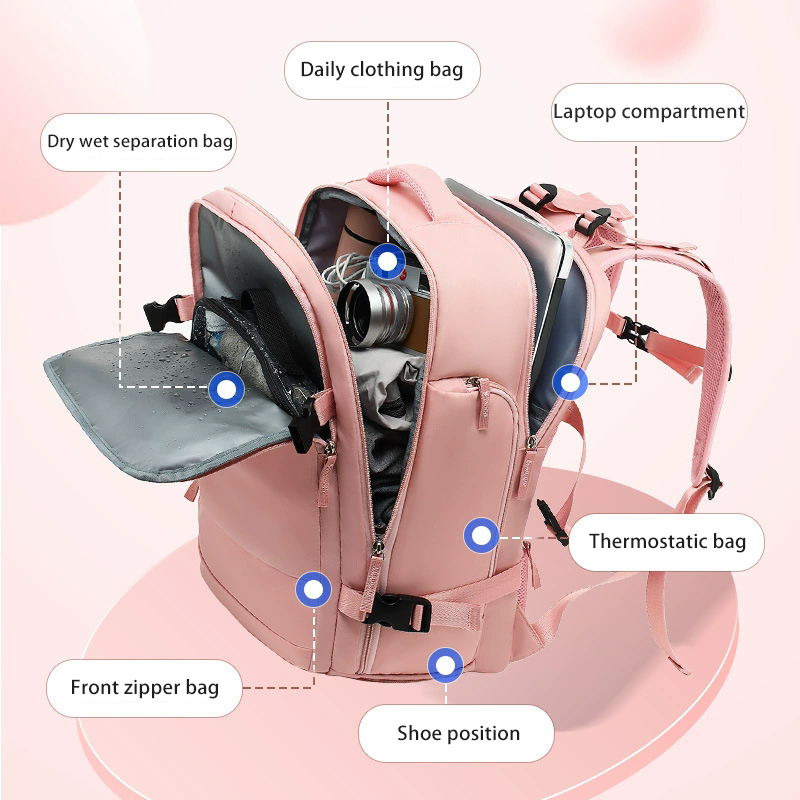 حقيبة ظهر للأعمال مع منفذ شحن  - مراجعة Laptop Backpack 15.6 وسعره