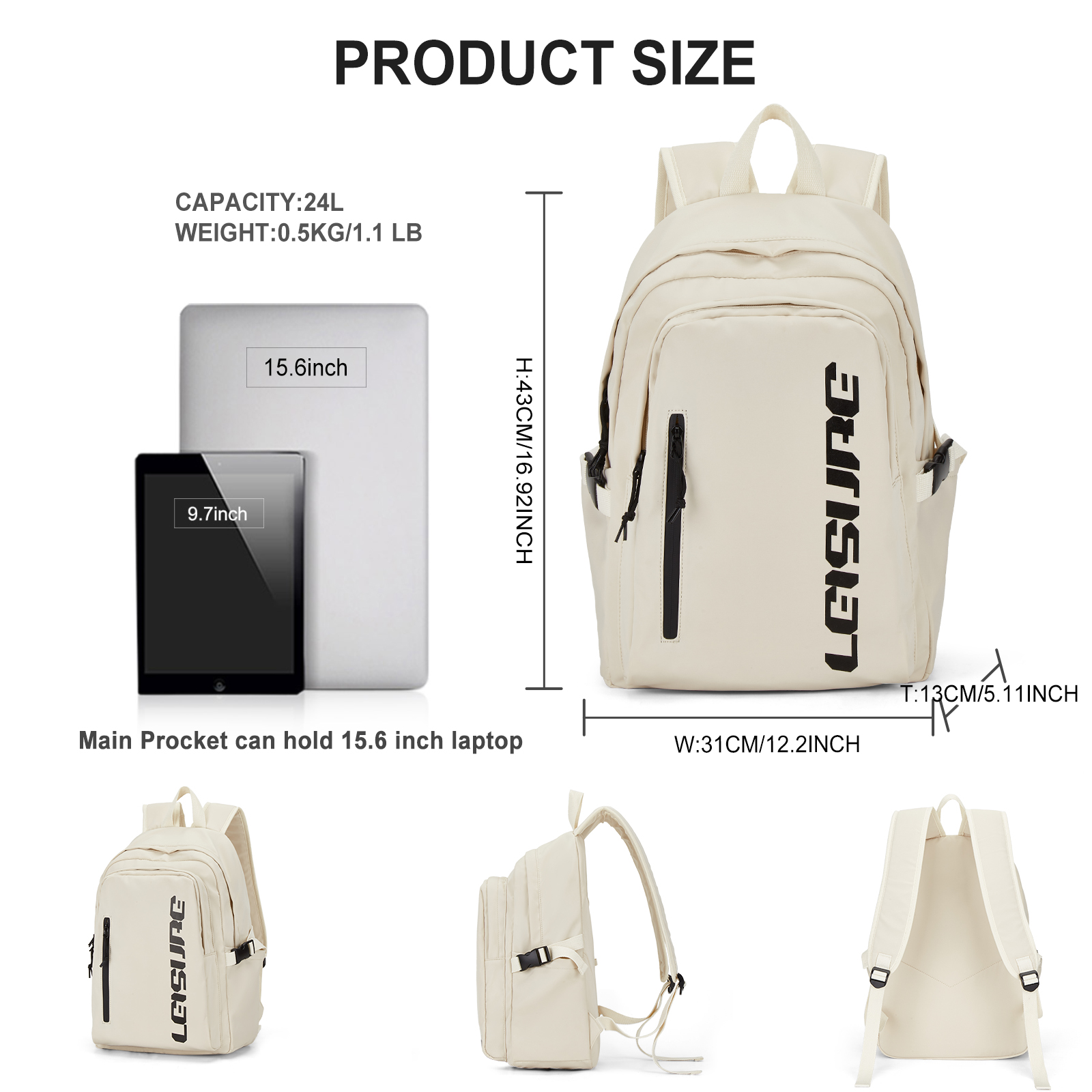 حقيبة ظهر مدرسية خفيفة الوزن ل - مراجعة Fashion Backpack Women وسعره