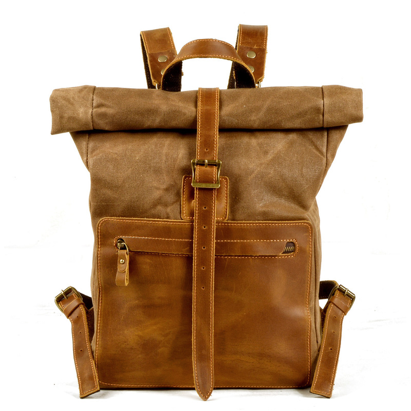 حقيبة ظهر جديدة بسيطة وعتيقة ا - مراجعة Canvas Backpack Casual وسعره