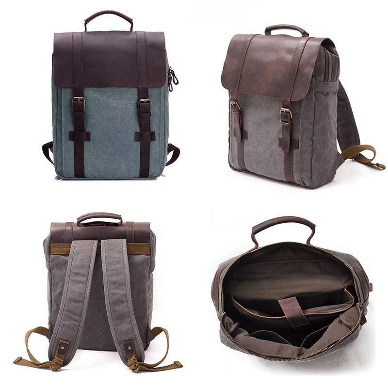 حقيبة ظهر عصرية للرجال، حقيبة  - مراجعة Canvas Backpack Casual وسعره