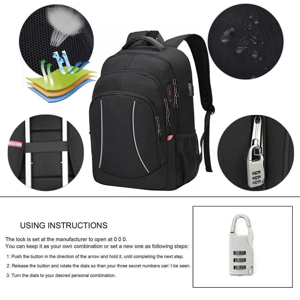 الرجال متعددة الوظائف السفر حق - مراجعة Laptop Backpack 15.6 وسعره