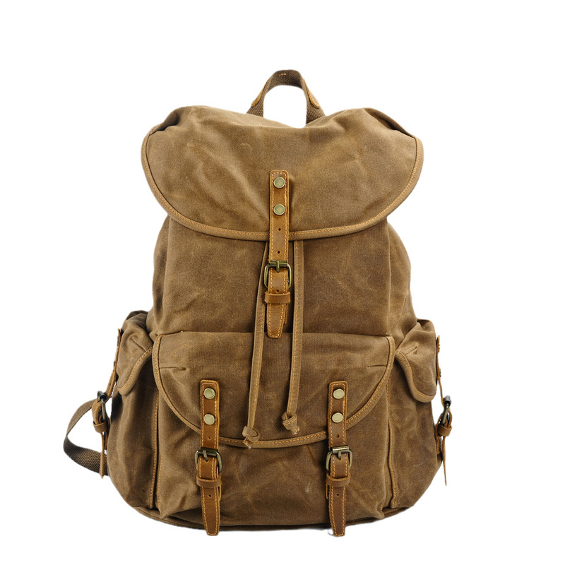 حقيبة ظهر كبيرة السعة من قماش  - مراجعة Canvas Backpack Casual وسعره