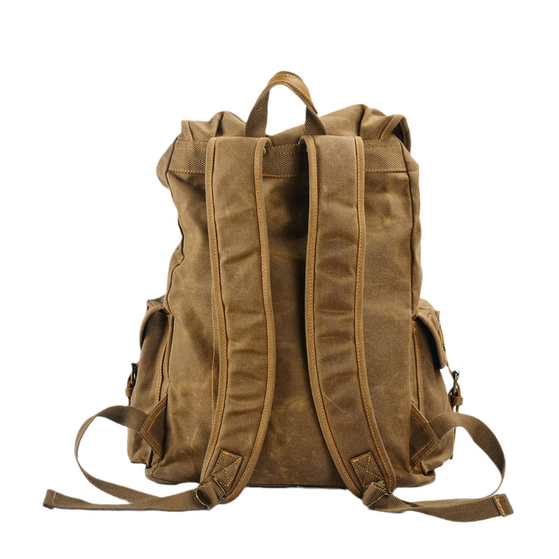 حقيبة ظهر كبيرة السعة من قماش  - مراجعة Canvas Backpack Casual وسعره