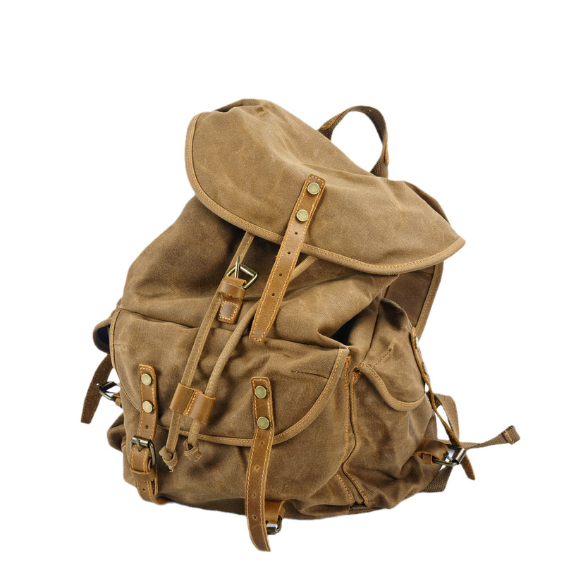 حقيبة ظهر كبيرة السعة من قماش  - مراجعة Canvas Backpack Casual وسعره