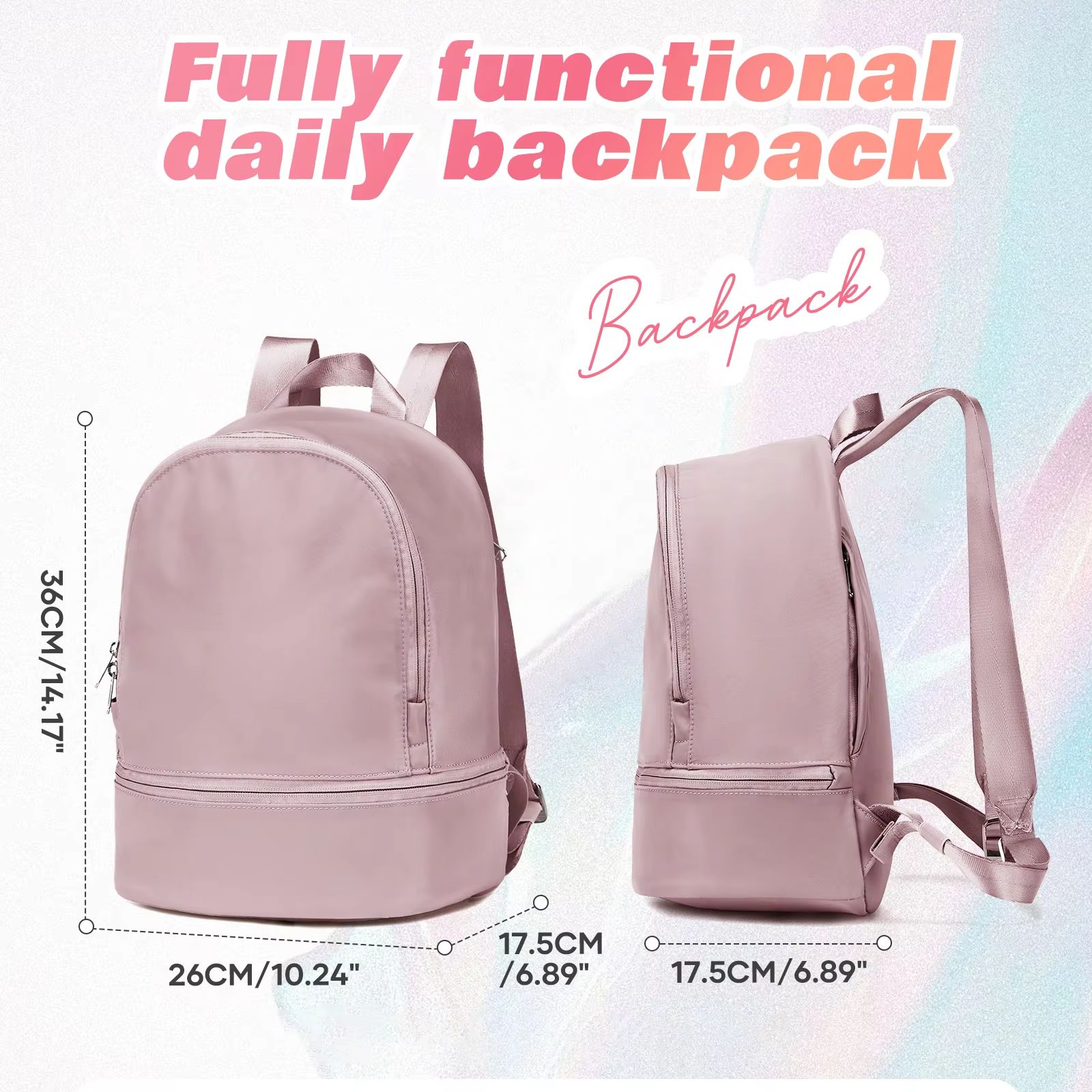 حقيبة للنساء، حقيبة ظهر رياضية - مراجعة Fashion Backpack Women وسعره