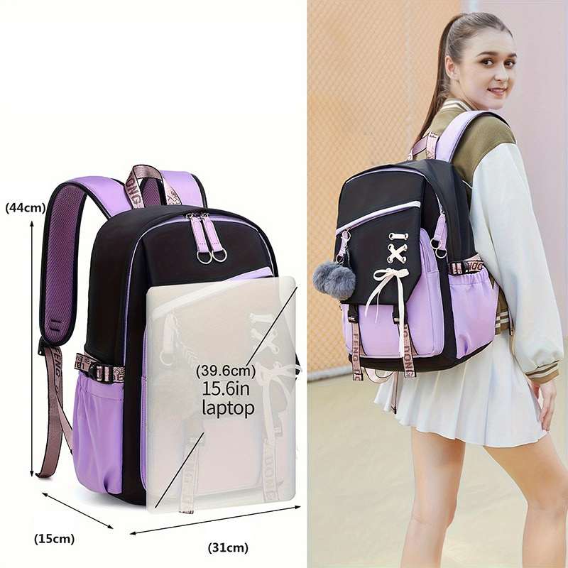 حقيبة ظهر ملونة للفتيات المراه - مراجعة School Backpack Teen وسعره